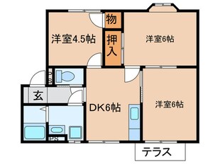 サンフラワーＭ＆Ｈの物件間取画像